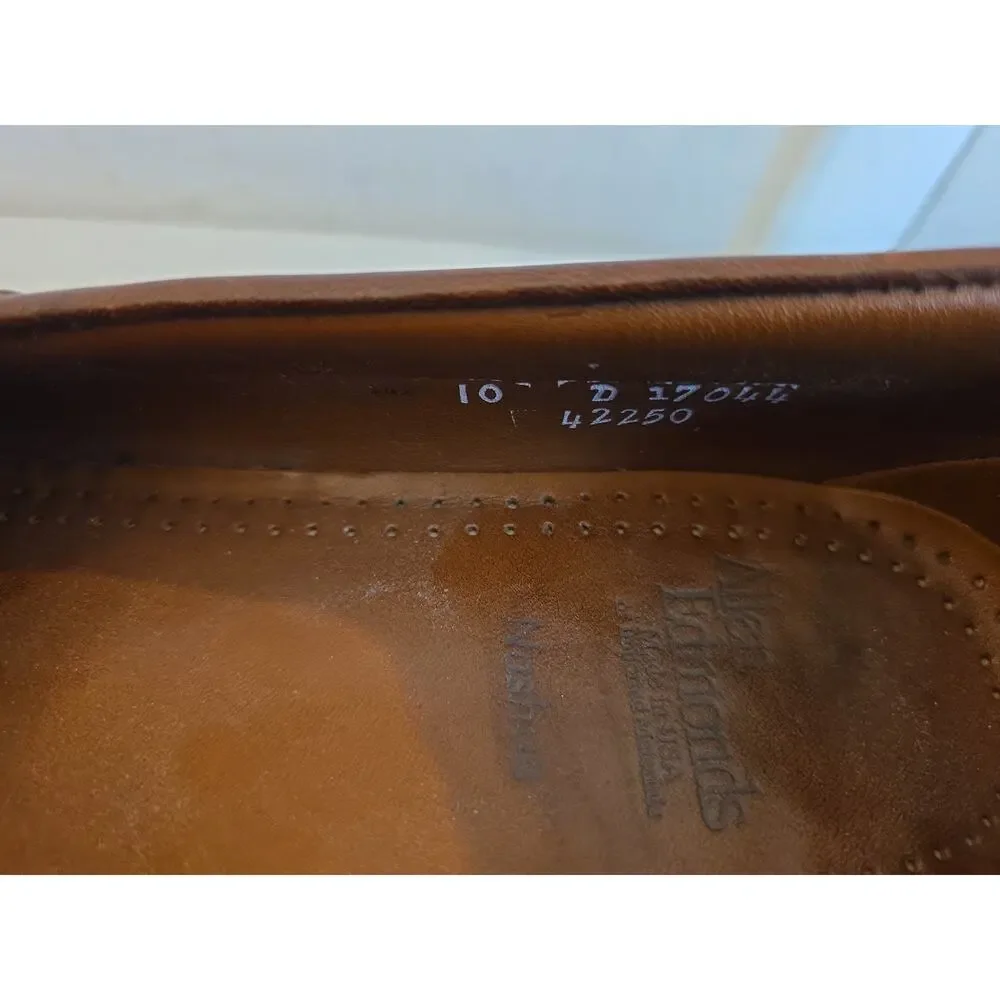 Allen Edmonds Nashua 42250 Men's Black Brown Leather Tassel Loafer Shoes Sz 10D